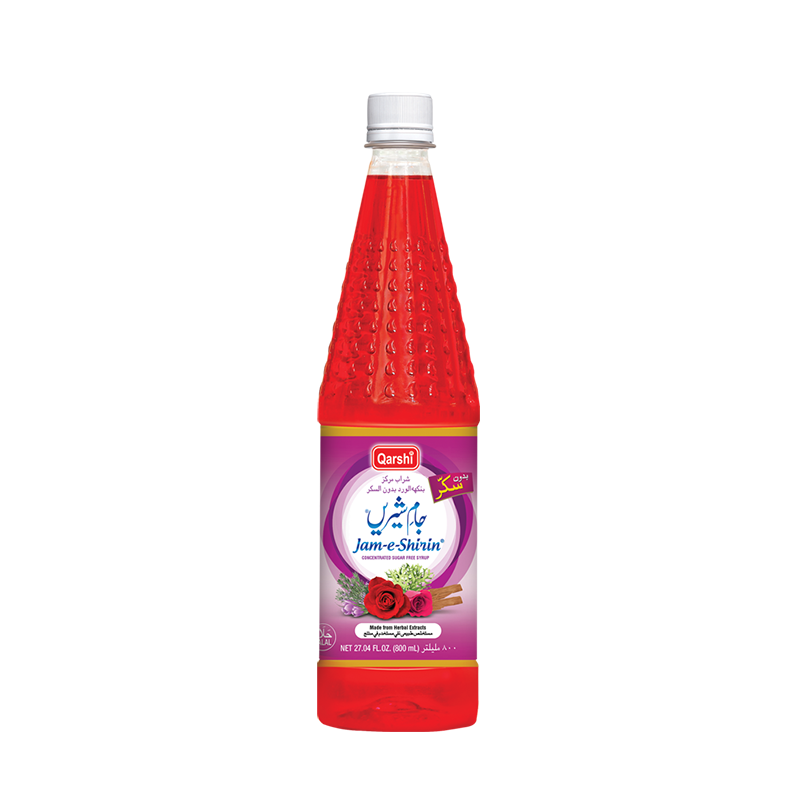 Jam-e-Shirin Syrup - Sugar Free 800ml (12pcs)